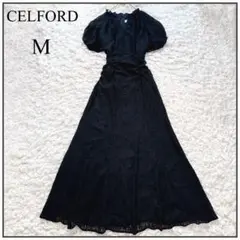【美品】セルフォード♡ストレッチレースナローワンピース 黒 23SS M