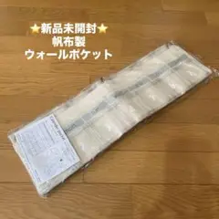 【ウォールポケット】⭐️新品⭐️服薬管理・カレンダー・小物入れ 帆布×クリアー日本製