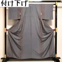 KK-693 付け下げ 正絹 一つ紋 たたき染め 着物