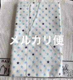 星柄ダブルガーゼ生地（青・紺）　112×50