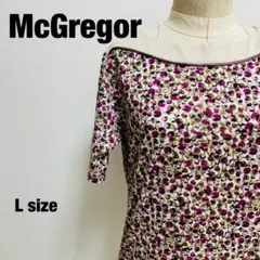 マクレガー McGregor カットソー 花柄 半袖 Lサイズ 【970】