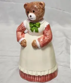 【昭和レトロ】メイド/くまのフィギュリン