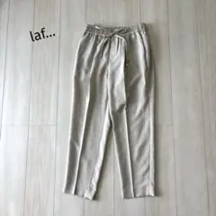 laf… ラエフ センタープレスパンツ ベージュ 上品 ラエフ S相当 日本製