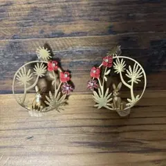 ※kate spade※ウサギと花のデザイン ピアス※
