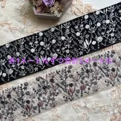 お買得インド刺繍リボン各1メートル合計2メートル
