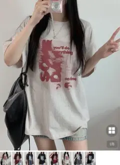 Purple Group グラフィックTシャツ Lサイズ ベージュ