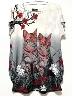 Pierre mailhe ねこTシャツ　M〜Lサイズ