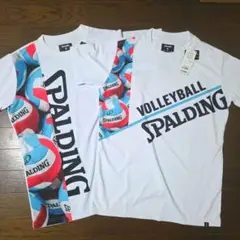 バレー　スポルディング　メッシュTシャツ　2枚セット　男女兼用　M　計7260円