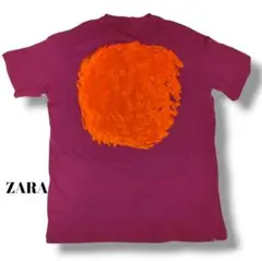 アートT☆　ZARA　メンズ　バックプリント　Tシャツ　モロッコ製