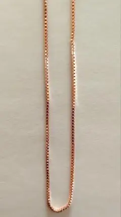 【新品】ローズゴールド スネークチェーンネックレス