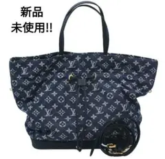 X1836 新品!! ルイヴィトン モノグラム デニム ノエフルMMトートバッグ