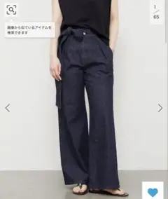 イエナ　リボンベルテッドデニム
