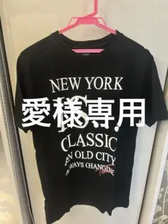 美品　TOMMY ニューヨーク 半袖Tシャツ ブラック
