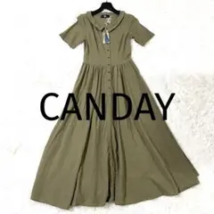 CANDAY キャンディ カーキ ワンピース マキシ丈