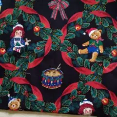 クリスマス生地110x50