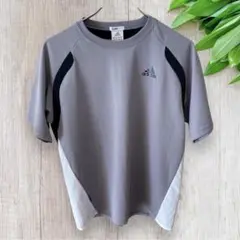 adidas アディダス Ｔシャツ スポーツウェア M 半袖 ロゴ グレー