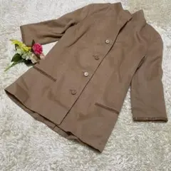 希少 キャメル100% ロエベ LOEWE ジャケット コート ブラウン L