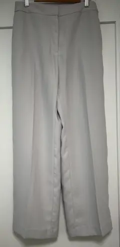 PLST ジョーゼットイージーストレートパンツ　L プラステ　ホワイト