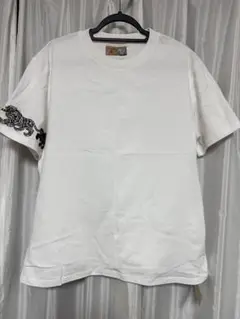 KARAKU×石黒亜矢子白Tシャツ刺繍 2XL