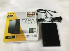 6TB 外付けHDD USB3.2 ELECOM PS5 PS4 4K TV録画