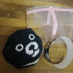 【匿名配送】TECHWORLD黒いクマタオルハンカチ（非売品）