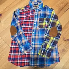 チェック柄シャツ