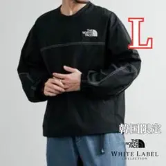 ラスト1点✨ 韓国限定 ノースフェイス アルバニークルーネック L ブラック