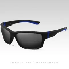 1280 新品　UV400軽量サングラスUV400 5@ajadブラックブルー