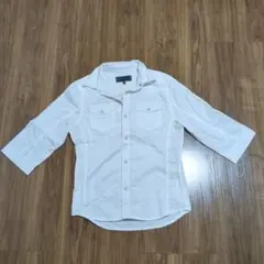 Cook Jeans ホワイト 七分袖シャツ
