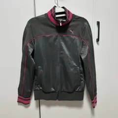 PUMA プーマ　グレー ピンク Mサイズ　トラックジャケットy2k