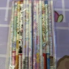 ディズニー女の子 アリス アリエル サンリオなど鉛筆14点セット