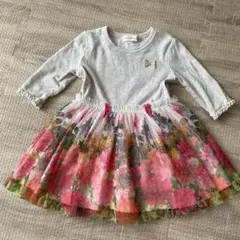 【美品】ニットプランナー　春ワンピース　花柄　KP
