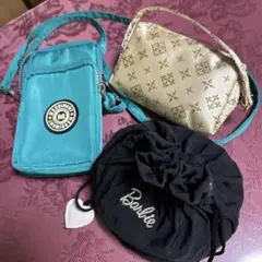 ポシェット、ポーチ3点セット