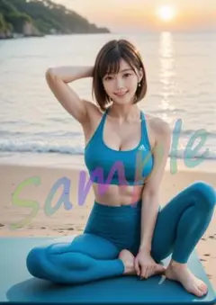 GP058　1点物 A4ポスター AI 写真 リアル 美女 グラビア 彼女