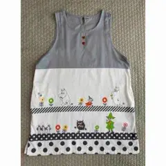 キャラクター刺繍タンクトップ