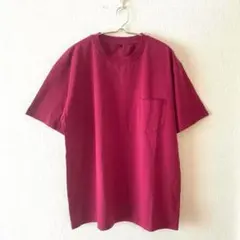 ☆【ヒラキ】Tシャツ 綿100％ クルーネック 胸ポケット有 半袖 シンプルLL