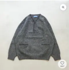 BONBON ヘンリーネックセーター B3139 グレー