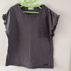branshes フリル付きダークグレーTシャツ