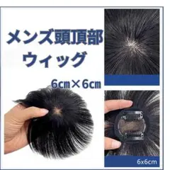 男　メンズ　頭頂部ウィッグ　つむじ　カバー　ポイント　1138　簡単　薄毛　白髪