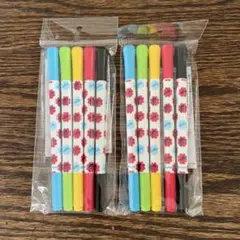 不二家　ぺこちゃん　カラーペン　ミルキーツインペン　5色　2セット