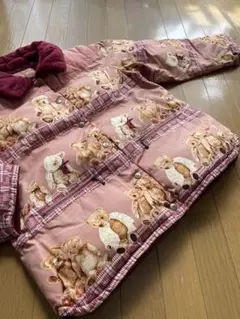 PINK HOUSE テディベア柄リバーシブルジャンパー クマ