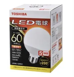 TOSHIBA ボール電球形LED電球 60W形相当