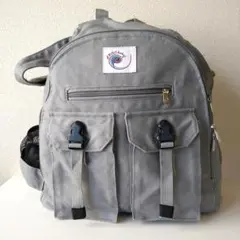 【美品】ERGO baby リュック グレー ポケット多め エルゴベビー