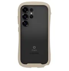 iFace galaxy s25 ultra用バンパーフレームケース ベージュ