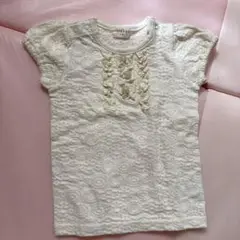 kid's zoo ホワイトレースシャツ