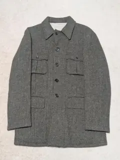District United Arrows ハリスツイード ミリタリーJKT