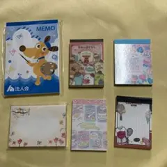 メモ帳　まとめ売り　6種