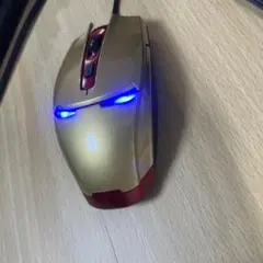 【未使用】アイアンマン USB 有線 ゲーミングマウス LED VMO-111