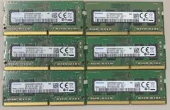 SAMSUNG DDR4 4GB 6枚 ノートPC用