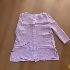 美品✨Mixing blue 赤白ストライプ五分袖チュニック